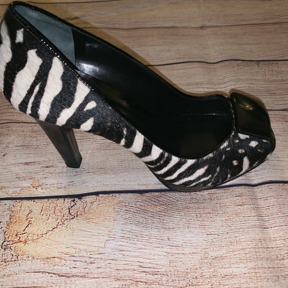 Ann Taylor Size 7 Platform open toe pumps - Picture 5 of 8